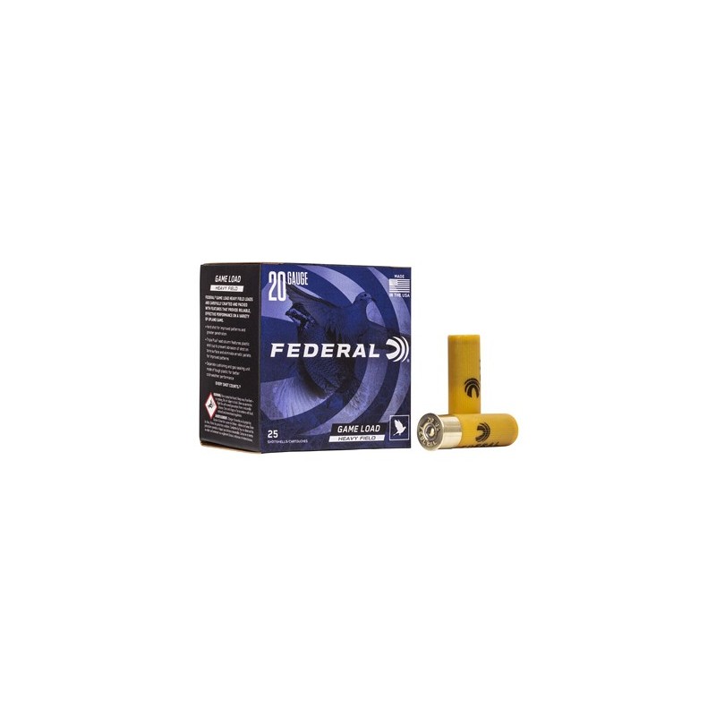 Federal GameShok 20 Gge 2au.75" 8 Shot Size 1oz 25 Round Box
