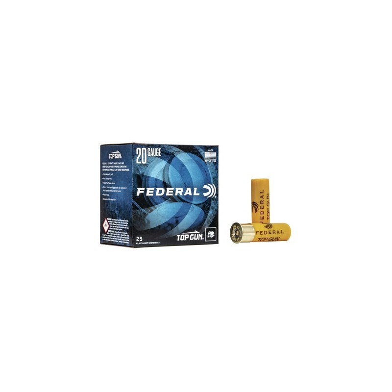 Federal Top Gun 20 Gauge 2.75" 9Shot 7/8 oz. 25 Round Box
