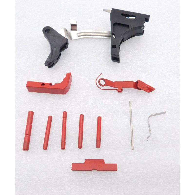 Frame Parts Kit W USMC Red Cerakoted Control Parts For Glock 19 Gen3 and PF940C Frame Parts Kit W USMC Red Cerakoted Control Parts For Glock 19 Gen3 and PF940C