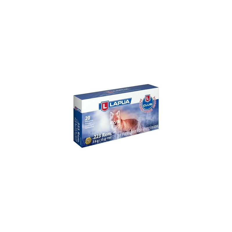 LAPUA 223 REM 55GR FMJ 20/600 LAPUA 223 REM 55GR FMJ 20/600