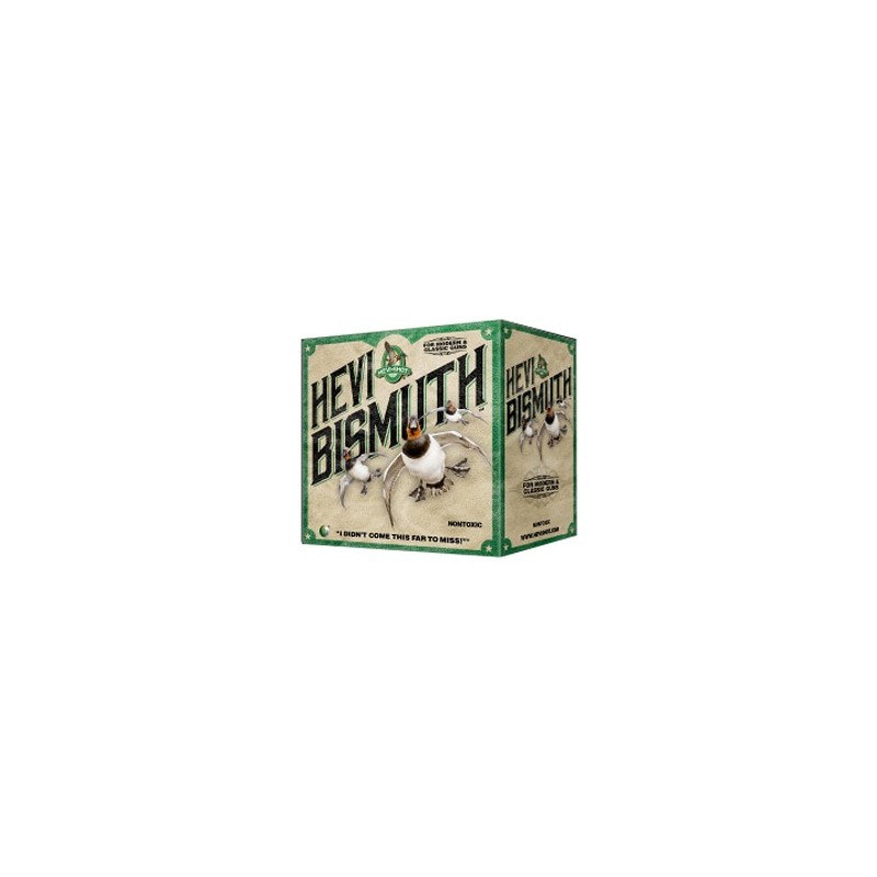 HEVI-Shot, HEVI-Shot, HEVI-Bismuth, 12 Gauge 3", Max Dram, 1 3/8 oz, 2 Shot Size, 25Rd Box