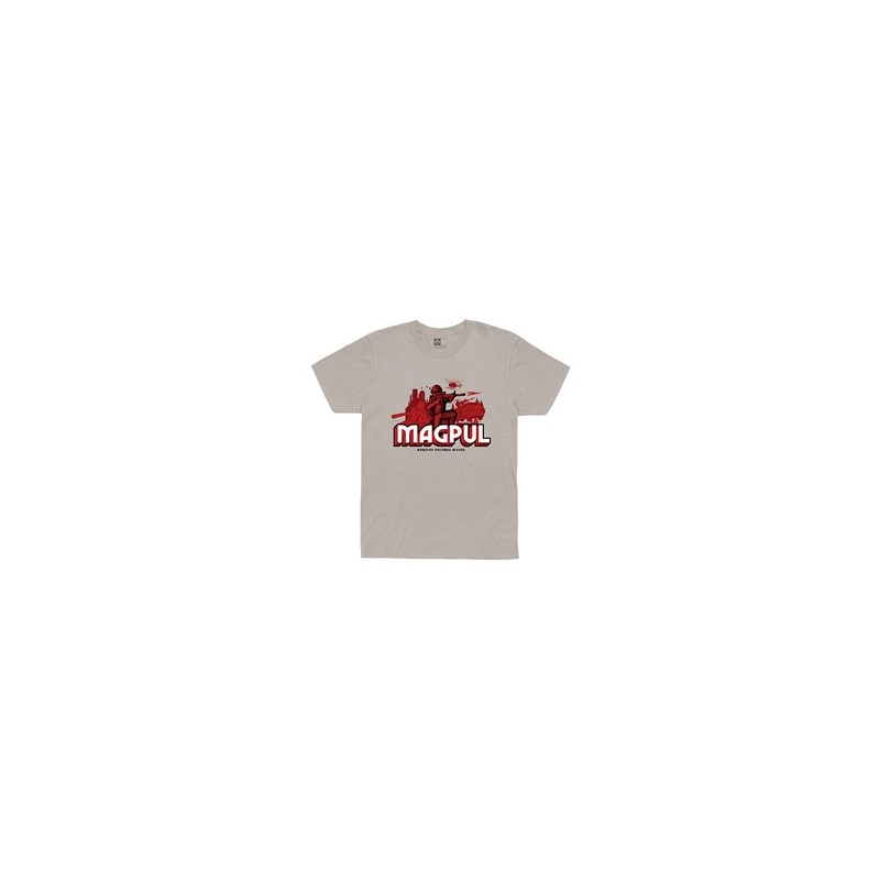 MAGPUL POLYMER ACTION TSHRT SLVR MED