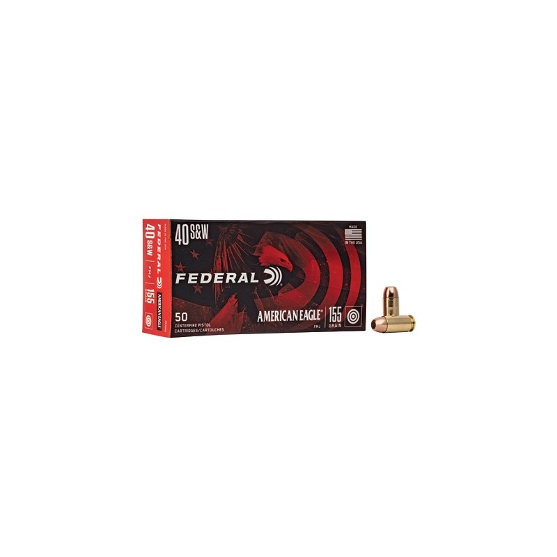 FED AM EAGLE 40S&W 155GR FMJ 50/1000 FED AM EAGLE 40S&W 155GR FMJ 50/1000