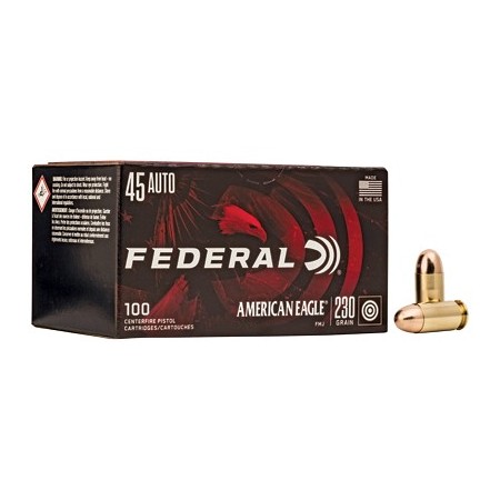 FED AM EAGLE 45ACP 230GR FMJ 100/500