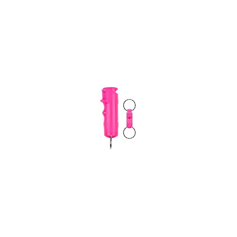 SABRE SPRAY KEY RING/WHISTLE .54 PNK