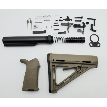AR15 Carbine Completion Kit With Magpul MOE Set FDE