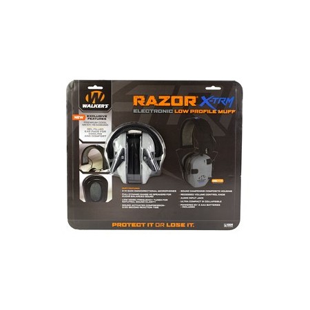 WALKER'S RAZOR X-TRM DGTL MUFF GRAY