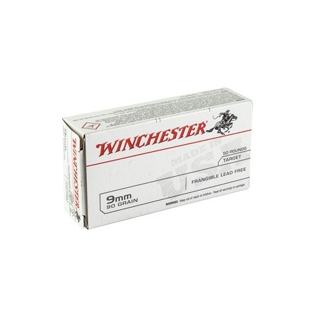 WIN USA 9MM 90GR FRANGIBLE LF 50/500