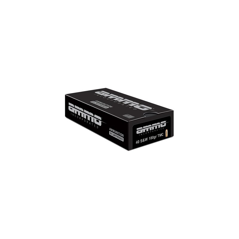AMMO INC 40 S&W 180GR TMC 50/1000 AMMO INC 40 S&W 180GR TMC 50/1000