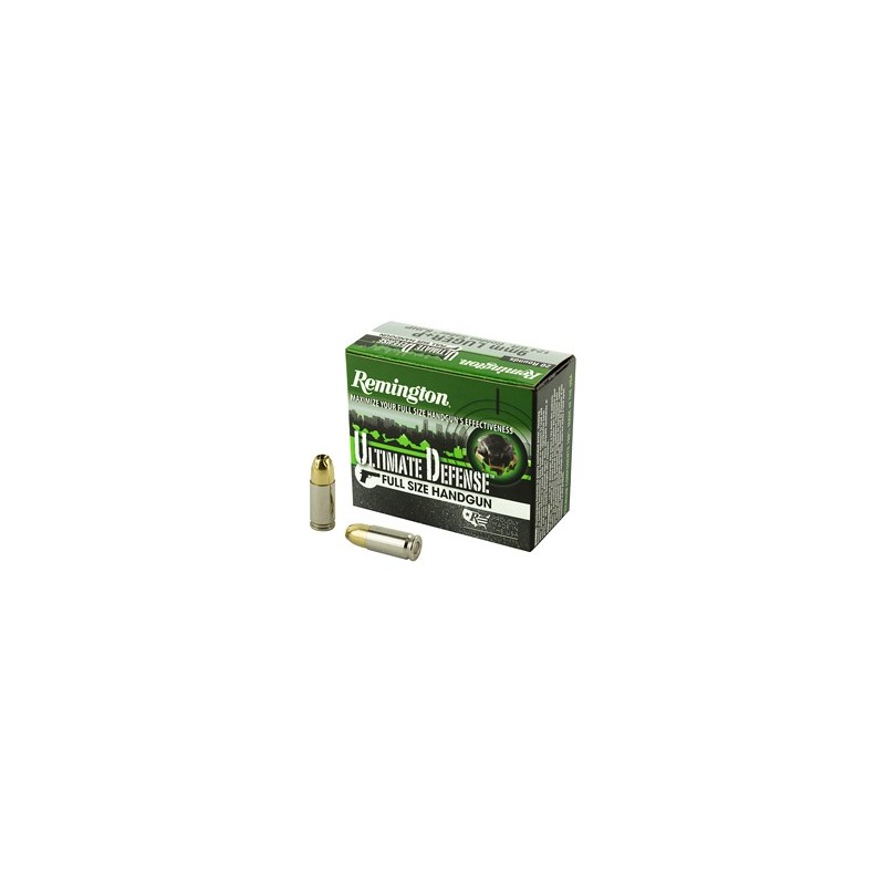 REM ULT DEF 9MM+P 124GR BJHP 20/500 REM ULT DEF 9MM+P 124GR BJHP 20/500
