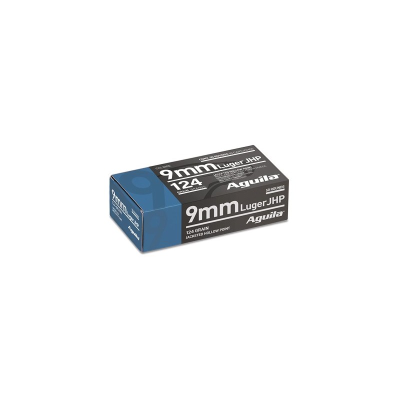 AGUILA 9MM 124GR JHP 50/500