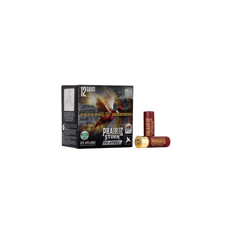 Federal Premium, Prairie Storm 12 Gauge 3" FS Steel 3 Shot 1 1/8 oz 25 Round Box